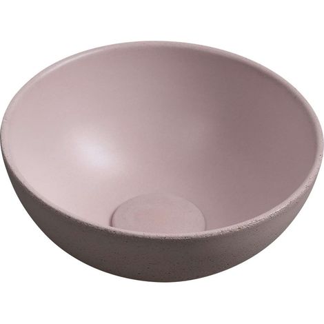 Sapho Small - Aufsatzwaschbecken Minor, Durchmesser 26 cm, ohne Überlauf, ohne Hahnloch, mattrosa MR26021 (1/5)