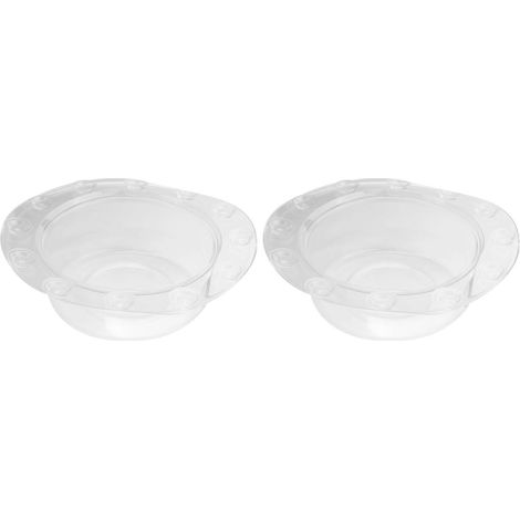 Lot de 2 couvercles de trop-plein de baignoire avec ventouses et joints d'étanchéité. (1/5)