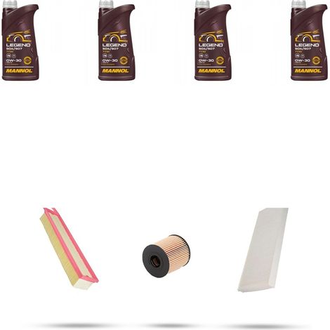 Kit tagliando 3 FILTRI e 4L OLIO compatibile con Mini ONE II (R55,R56) 1.4 70kw dal 2007 al 2010 (1/5)