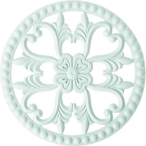 Rundes, rutschfestes, hängendes Platzset mit durchbrochenem Blumenmuster, hitzebeständig, Untersetzer (1/5)
