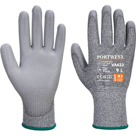 Guantes Vending MR Anticorte recubiertos de PU gris L - Talla 9