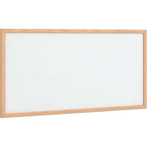 Tableau blanc magnétique avec cadre en bois de pin massif 60 x 30 cm