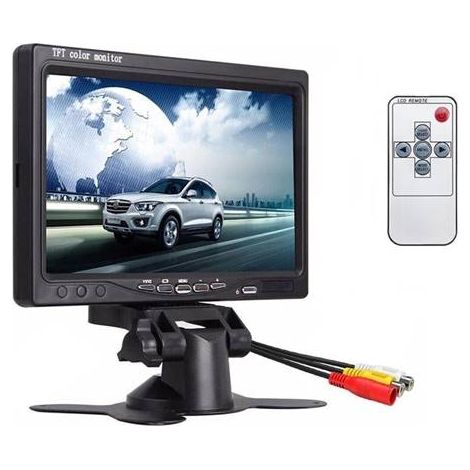 Monitor Lcd 7" Pollici Per Telecamera Retromarcia Auto Camper Av1 Av2 (1/3)