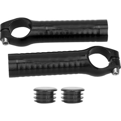 1 Paire de Bouchons de Guidon en Alliage d'Aluminium 7075 pour VTT et Vélo de Route, Noir (1/5)