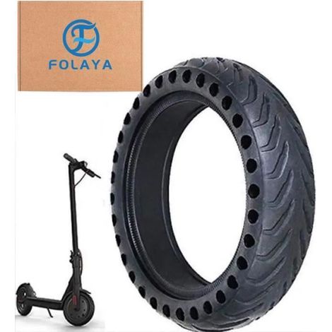 FOLAYA Xiaomi M365 Durables Anti-Dérapant Roue de Pneu Cellulaire 8,5 Pouces Pneu de Rechange Solide 8 1/2X2, 1pcs-Ywey (1/4)