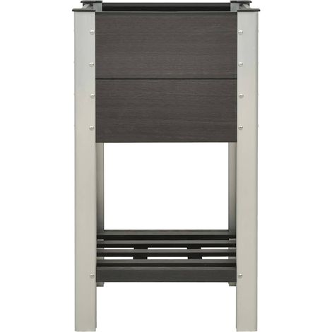 Maison Exclusive - Mesa de cultivo para jardín con estante WPC gr (1/5)