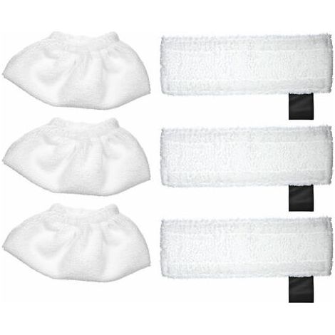 royaluxe -Convient pour le nettoyeur vapeur Karcher SC2 / SC3 / SC4 / SC5, tissu de couverture 3 pieces + chiffon de sol 3 pieces (1/5)