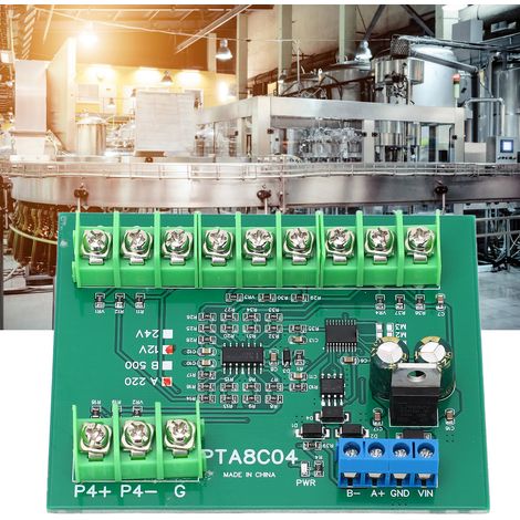 Module de capteur de température PT100 RTD RS485 à 4 canaux, unité d'acquisition de résistance Modbus RTU A220DC12V (1/5)