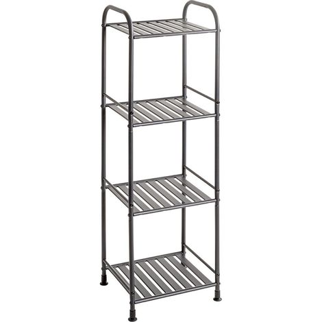 Étagère Design 4 Niveaux "Bonnie" 108cm Anthracite (1/4)