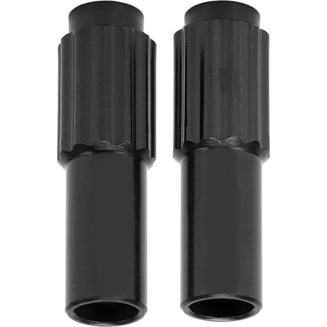 2 vis de réglage micro-ajustables pour dérailleur de vélo, anodisées noires, lot de 2 pièces. (1/5)
