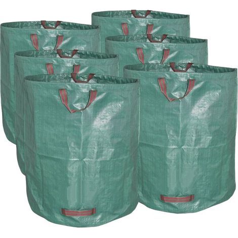 XXL-Gartensack 272L, 6er-Pack, robuste Säcke für die Aufbewahrung im Freien (1/4)