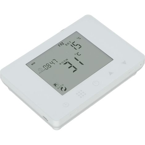 Régulateur de Température Sans Fil RF À Programmation Écran LCD Rétroéclairé Thermostat Intelligent Chauffage Électrique (1/5)