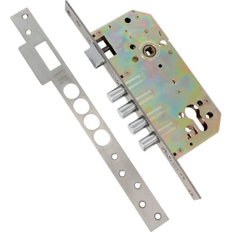 AMIG Serrure encastrée 101 BASE 50/85 Acier inoxydable AISI 304 Mat (1/5)