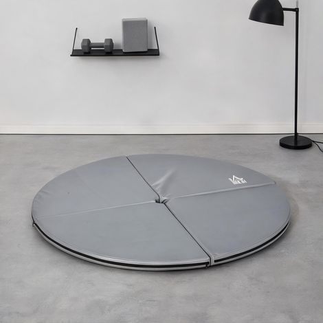 Tapis de sol rond 150 cm épais 5 cm pour pole dance gym et yoga (1/5)