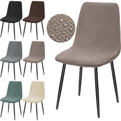 Coprisedia elasticizzato per sedie Eames, impermeabile, universale, sfoderabile e lavabile, ideale per proteggere le sedie della sala da pranzo, per feste e matrimoni. (1/5)