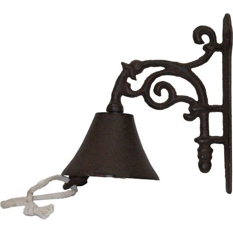 HOMESCAPES Türglocke Gusseisen Ornament