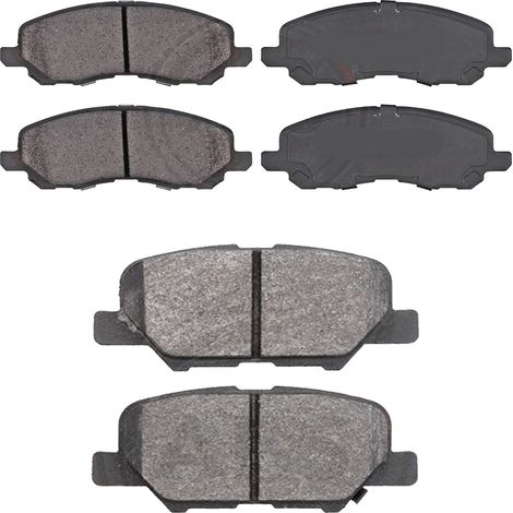 KIT PASTIGLIE FRENO ANTERIORI E POSTERIORI compatibile con MITSUBISHI OUTLANDER II(CWW) / PASTIGLIE FRENANTI AUTO OEM P 54 030  P 54 017  P 61 089,P 54 031 / SOSTITUZIONE DIRETTA / BASSA POLVERE / SIL (1/4)