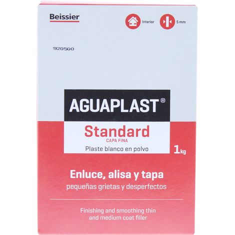Plaste En Polvo 1kg Blanco Uso Interior Exterior Reparación Paredes Techos Beissier