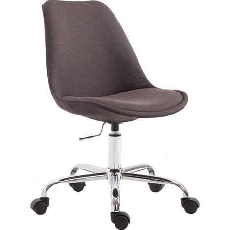 Sedia da ufficio Toulouse in tessuto grigio scuro