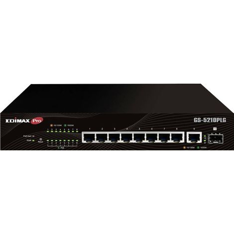 Edimax GS 5210PLG commutateur réseau PoE 8 ports RJ45 (1/5)