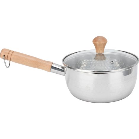 Cuiseur pour aliments pour bébé, chauffe-lait domestique à poignée unique, petite casserole japonaise Yukihira en acier inoxydable (1/5)