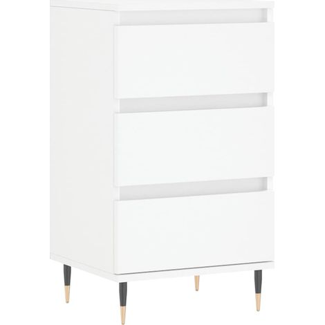 Credenza cassettiera cassettiera mobile contenitore organizer cucina soggiorno soggiorno 40 x 35 x 70 cm legno composito bianco 020030299