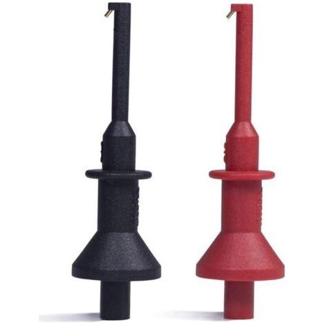 FENOPLASTICAPinces de test, jeu de cordons de test pour multimètre, mini pince de test pour sonde de test à fiche de 2 mm, pince de test électronique pour circuit intégré (1/2)