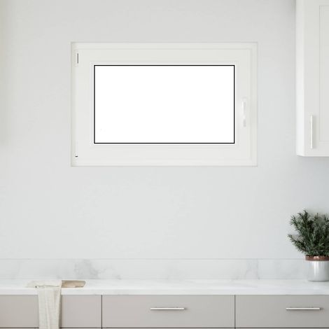 Kellerfenster RISOR Weiß 90 x 50 cm PVC und Glas