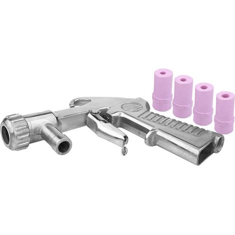 Pistolet de Sablage, Portable 60-120PSI Portable Air Siphon Sandblaster Pistolet Pulvérisateur Machine de Sablage Air Sand Blaster avec 4 Buses en Céramique pour Graver la Surface Métallique du Verr (1/5)