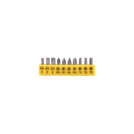 10-teiliges Schraubendreher-Set: L-förmiger Verlängerungsgriff, doppelseitiger Innensechskantschraubendreher, Torx-Schlitzschraubendreher, Handwerkzeug-Set – Crezuo