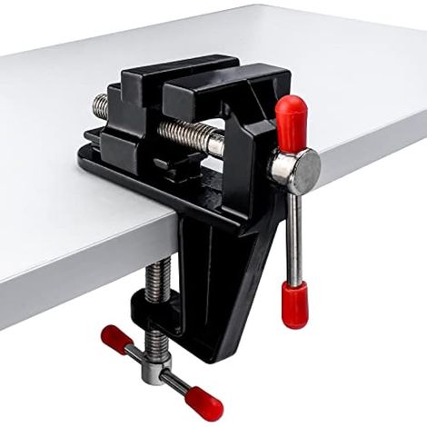 Étau de table universel mini 360° avec ventouse – Outil de perçage pour noyer, bijoux, montre