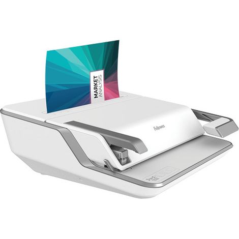 Fellowes Perforelieur Lyra, 3 en 1 : relie, agrafe, perfore Reliure pour anneaux plastiques jusqu`à 300 feuilles,