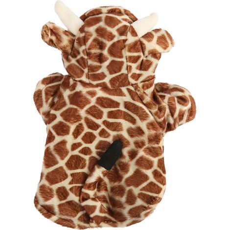 Sweat à capuche pour chien, veste d'hiver, mignon et amusant, motif girafe, manteaux chauds pour chiots, pour petits chiens, chats, animaux de compagnie, M (1/5)
