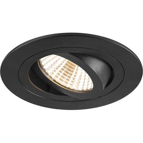 Spot encastré NEW TRIA® 75 intérieur rond orientable noir LED 83W - SLV - 1007402 (1/3)