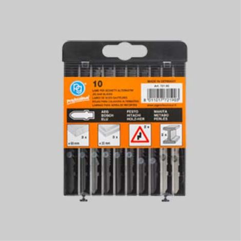 Set lame per seghetto alternativo att. bosch confezione 10 pezzi PG PROFESSIONAL (1/2)