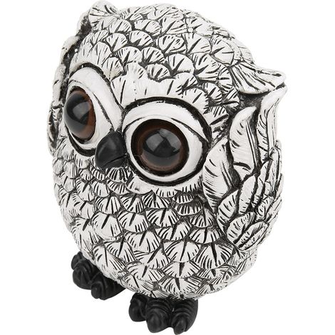 Figurine Résine Chouette Décorative Artisanat Premium Cadeau Bureau Maison Taille S M L (1/5)