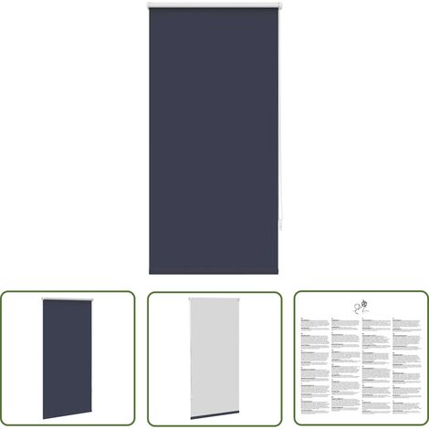 Store enrouleur occultant bleu 60 x 120 cm (1/5)