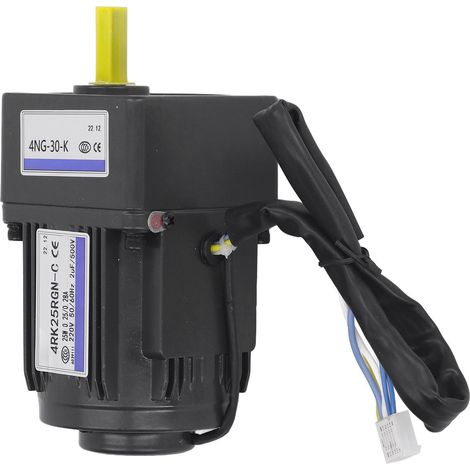 220-V-Wechselstrommotor, 25 W, reversibel, Drehzahl einstellbar, 41 U/min, Übersetzung 1:30, hochfeste Legierung, geräuscharm, hitzebeständig (1/5)