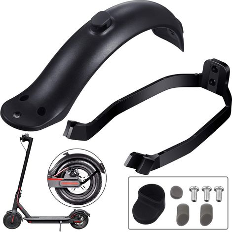 2 Pièces de Support de Garde-Boue de Garde-Boue Arrière Scooter de Garde-Boue Arrière Support Accessoire de Remplacement pour Xiaomi M365/ M365 Pro Scooter avec Vis et Capuchons à Visser (Noir) (1/5)