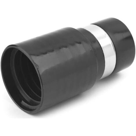 Adaptateur de Tuyau de Nettoyeur de Poussière Central en Faux Cuir Noir, 32 mm Int., 37 mm Ext., 1 Pièce (1/4)