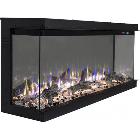 Cheminée électrique encastrable Solène 124cm - 750 / 1500 W (1/5)