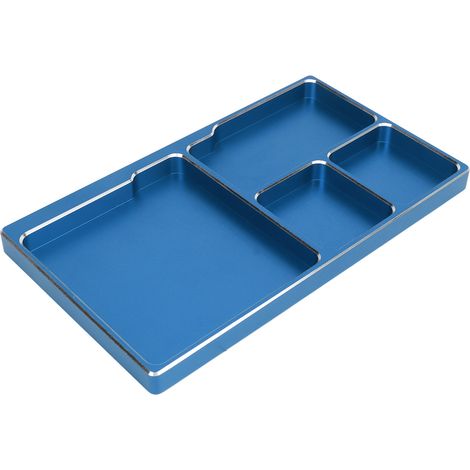 Schraubenablage für ferngesteuerte Modellflugzeuge, aus Aluminiumlegierung, mit magnetischer Halterung, Schraubenablage für ferngesteuerte Reparaturwerkzeuge, geeignet für Wartungsarbeiten im Freien, (1/4)