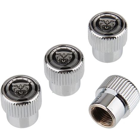 (Argent) Bouchon de pneu de voiture adapté pour XE XJL CT7 CT5 CS10 XEL XFL XJS XJ6 XK XK XF X Type F-PACE E-PACE I-PACE F-TYPE XJ Xe S-Type XK8 XKR-S (1/5)