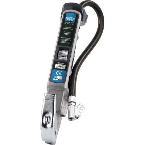 Draper Professional Air Line Inflator with Lock-On Connector and Gauge (Model 16230)