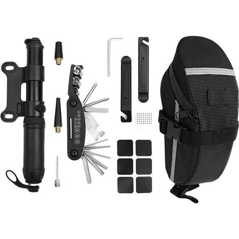 Kit multifuncional de reparación de bicicletas, llaves portátiles, parches para neumáticos, bicicletas que también son esenciales (1/5)