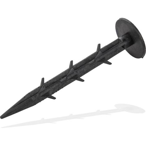 50 Stück Erdanker Anker Befestigung für Mulchfolie Unkrautfolie 120 mm (1/4)