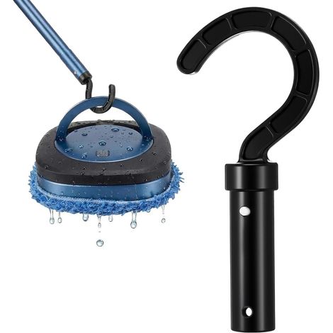 Crochet de nettoyage universel pour robot de piscine sans fil Crochet pour robot nettoyeur de piscine, crochet fixable sur pièces télescopiques pour robot aspirateur piscine (1/5)