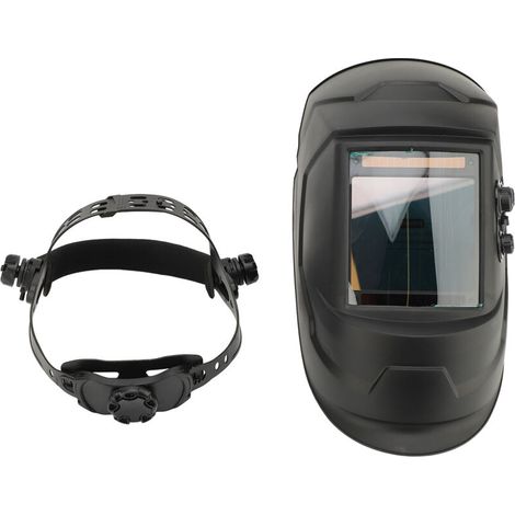Jeffergarden Casque de soudage à énergie solaire, lentille à obscurcissement automatique avec 4 capteurs et fonction de meulage pour TIG, MIG, MMA-DOU