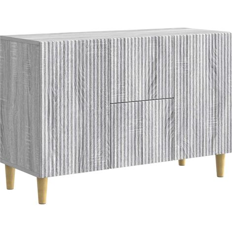 Sideboard Graues Sonoma 89 x 34,5 x 60 cm Holzwerkstoff vidaXL
