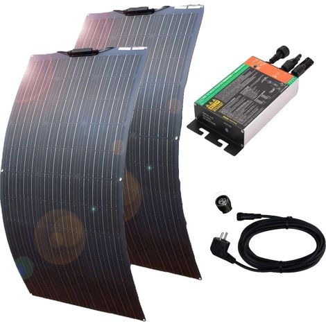 Kit de panneaux solaires, modules à haute efficacité, installation facile, 230V 200W Système (1/2)